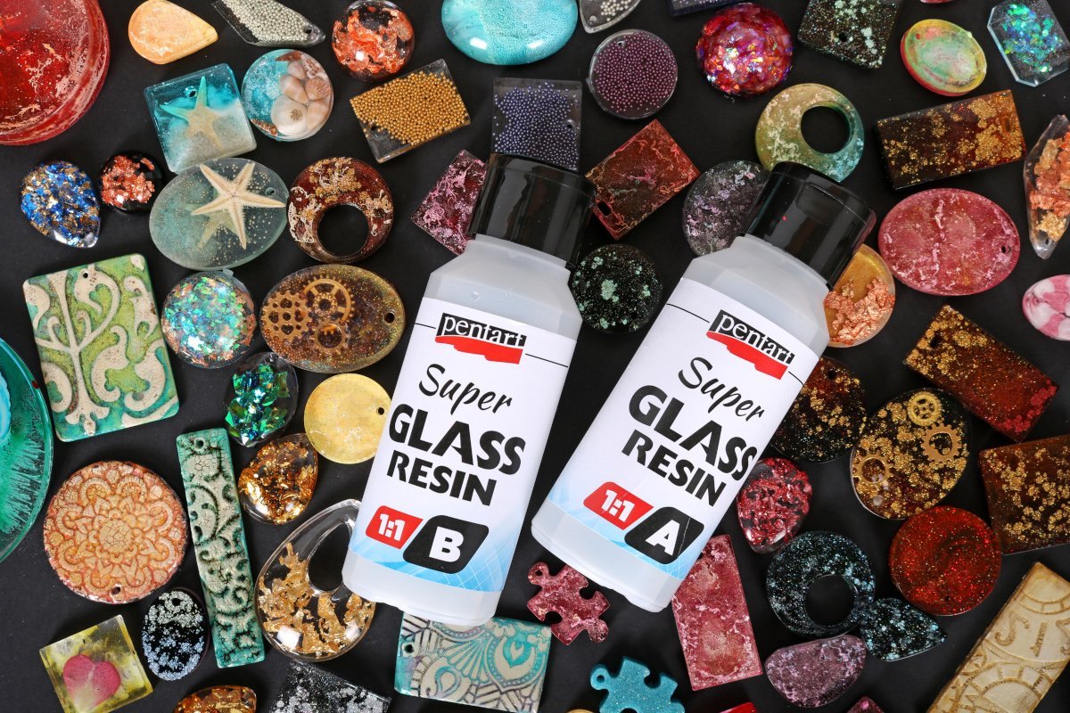 Pentart Super Glasharz 2x250ml - Bastelschachtel
