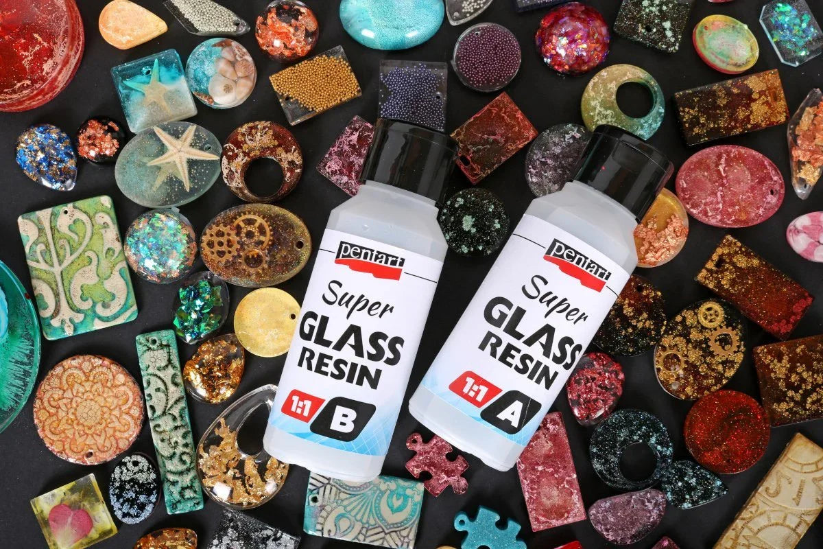 Pentart Super Glasharz 2x250ml - Bastelschachtel