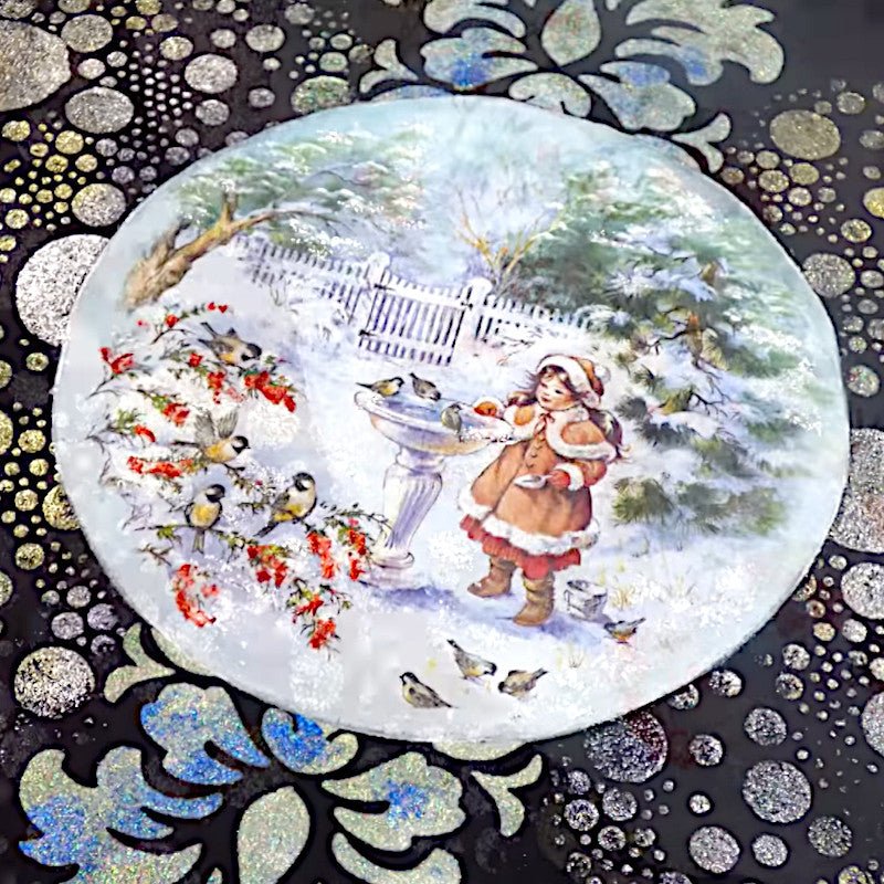 Pentart Textil- und Lederfarbe 50ml - glitter grün - Bastelschachtel