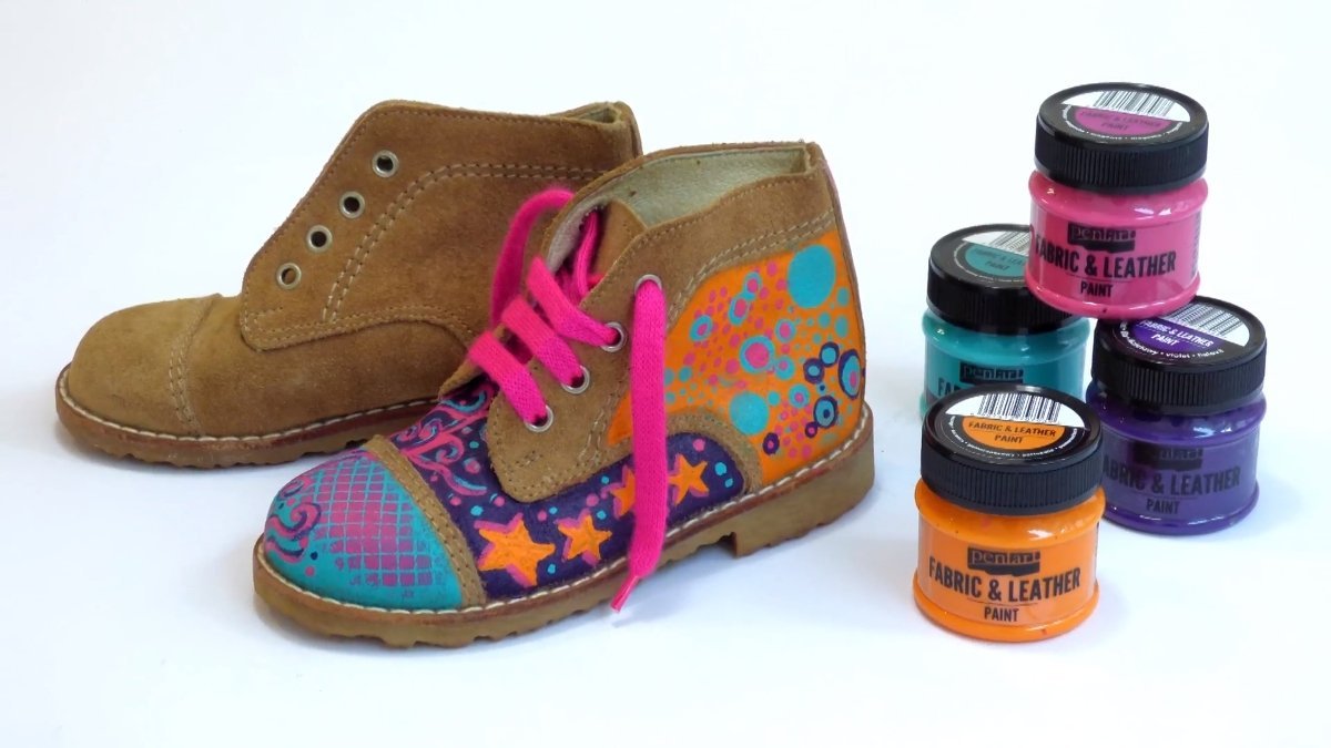 Pentart Textil- und Lederfarbe 50ml - glitter grün - Bastelschachtel