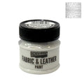 Pentart Textil- und Lederfarbe 50ml - glitter silber - Bastelschachtel