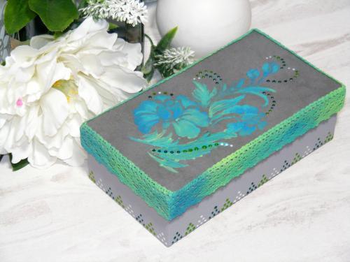 Pentart Textil- und Lederfarbe 50ml - türkisgrün - Bastelschachtel