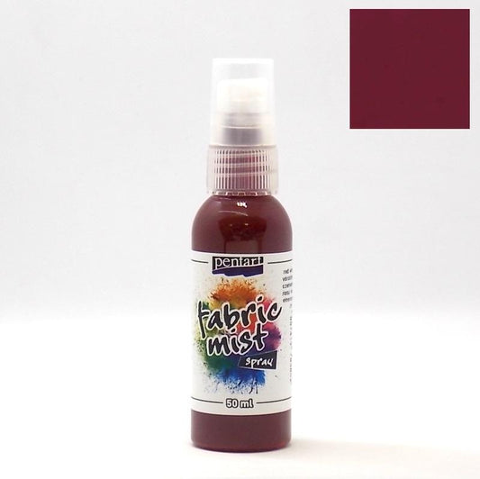 Pentart Textilfarben Spray 50ml - weinrot - Bastelschachtel - Pentart Textilfarben Spray 50ml - weinrot