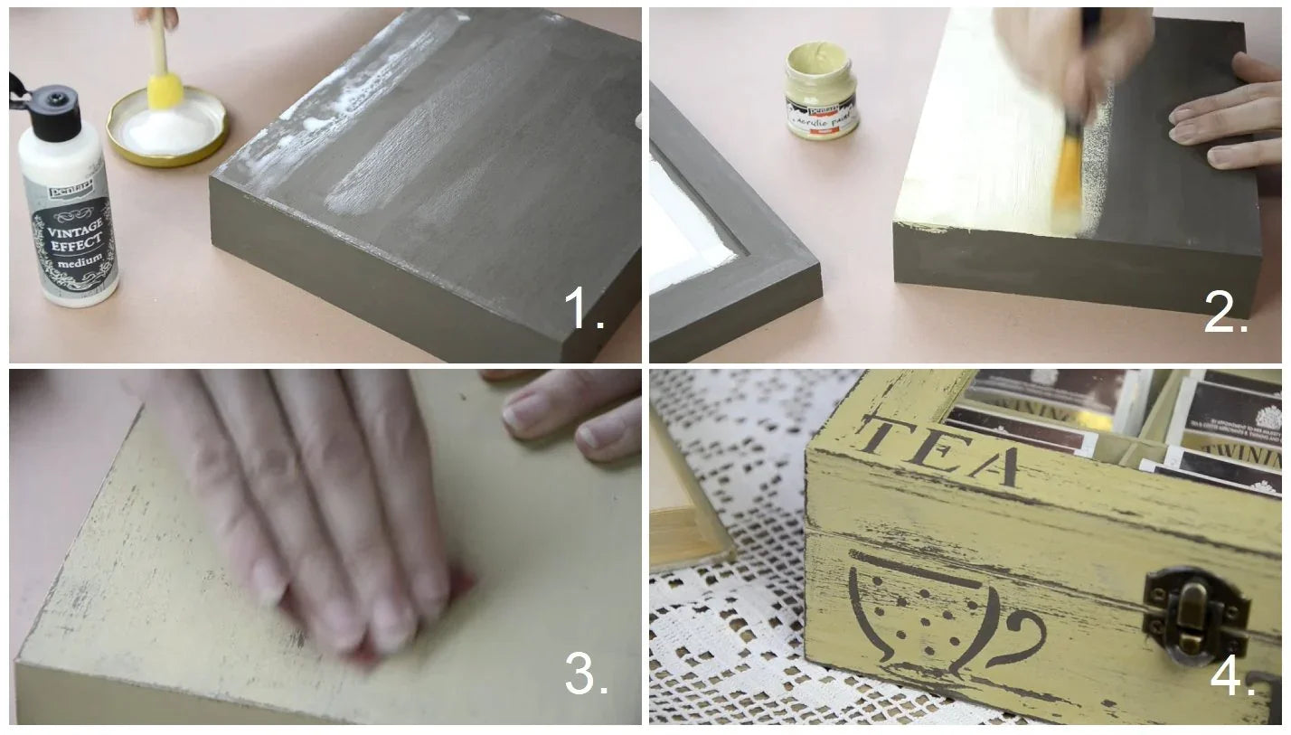 Pentart Vintage Effekt Medium 80ml - Bastelschachtel