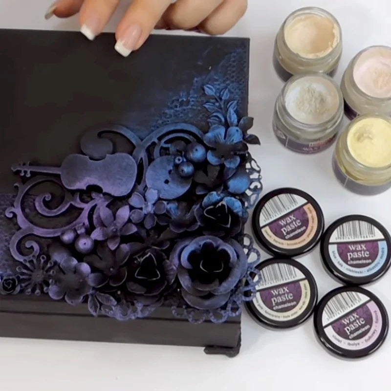 Pentart Wachspaste chamäleon 20ml - grün - Bastelschachtel