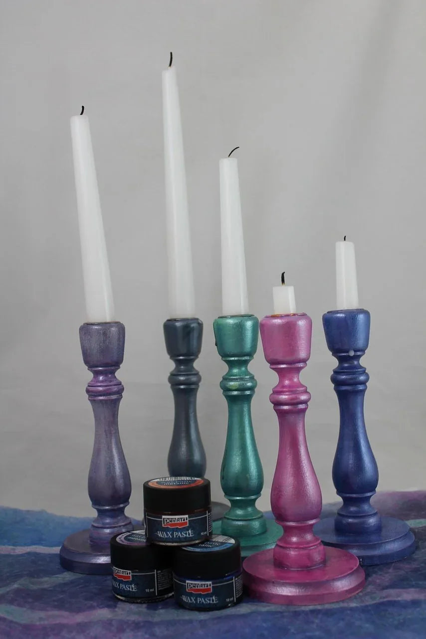 Pentart Wachspaste chamäleon 20ml - weißgold - Bastelschachtel