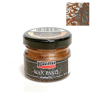 Pentart Wachspaste metallic 20ml - bronze - Bastelschachtel - Pentart Wachspaste metallic 20ml - bronze, pentart wax paste