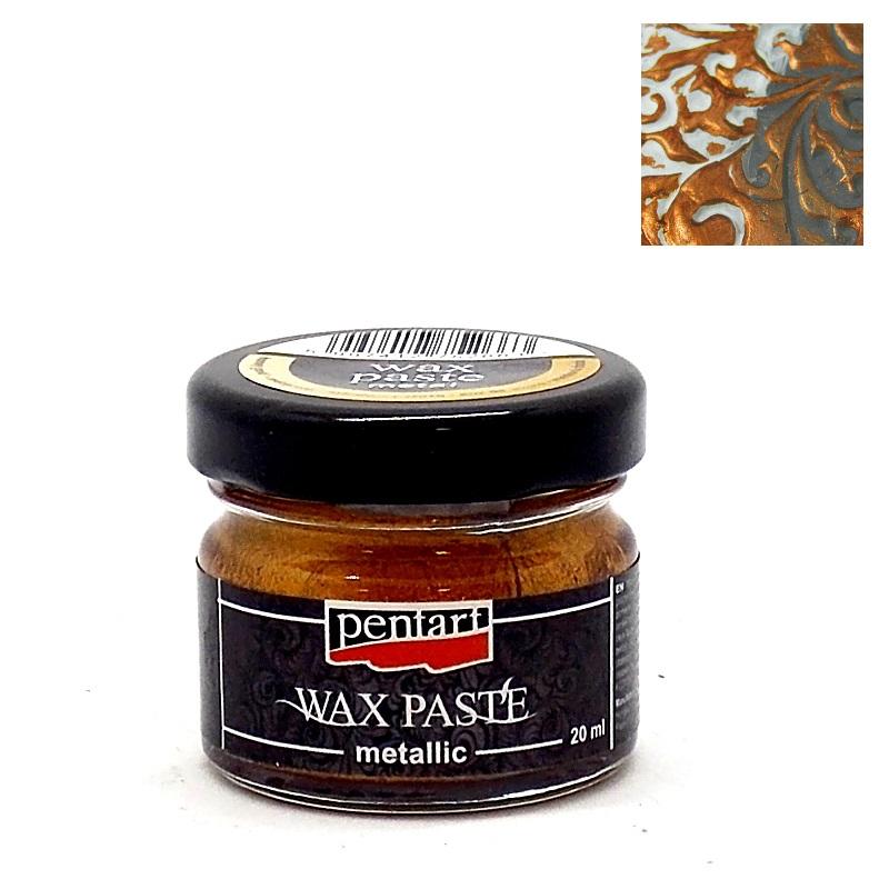 Pentart Wachspaste metallic 20ml - honiggold - Bastelschachtel