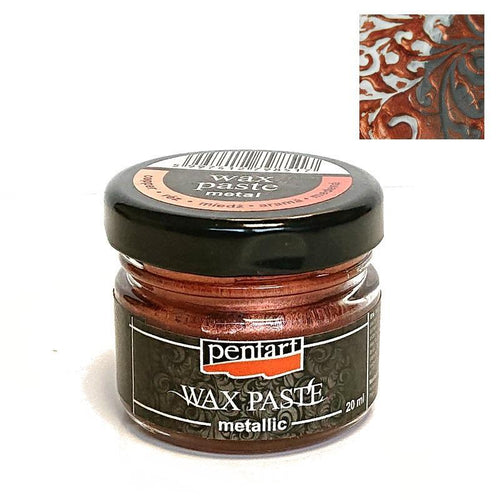 Pentart Wachspaste metallic 20ml - kupfer - Bastelschachtel