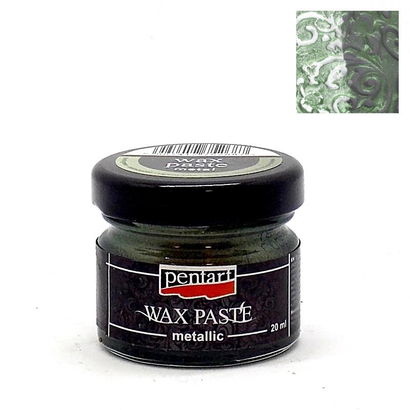 Pentart Wachspaste metallic 20ml - schildkrötengrün - Bastelschachtel - Pentart Wachspaste metallic 20ml - schildkrötengrün pentart wax paste