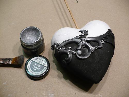 Pentart Wachspaste metallic 20ml - silber - Bastelschachtel