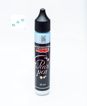 Pentart Perlenstift 30ml - himmelblau - Bastelschachtel - Pentart Perlenstift 30ml - himmelblau