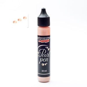 Pentart Perlenstift 30ml - pfirsich - Bastelschachtel - Pentart Perlenstift 30ml - pfirsich