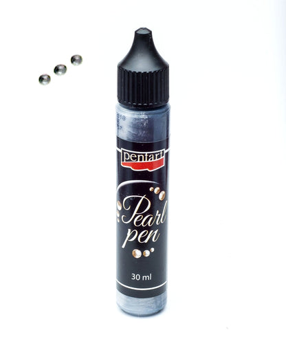Pentart Perlenstift 30ml - schwarzer diamant
