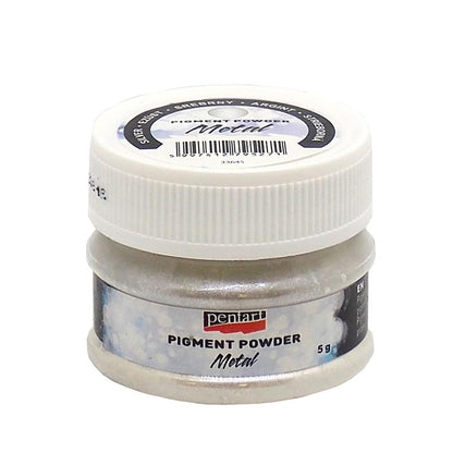 Pentart Pigmentpulver metallic 6g - silber - Bastelschachtel - Pentart Pigmentpulver metallic 6g - silber