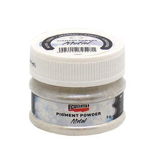 Pentart Pigmentpulver metallic 6g - silber - Bastelschachtel - Pentart Pigmentpulver metallic 6g - silber