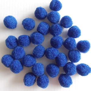 Pompon 1,5cm dunkelblau - Bastelschachtel - Pompon 1,5cm dunkelblau