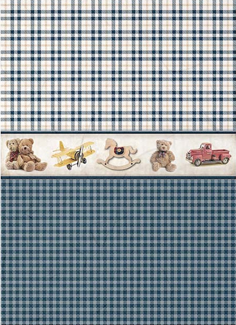 Reispapier A3 - Baby boy - Bastelschachtel