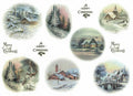 Reispapier A3 - Christmas village - Bastelschachtel
