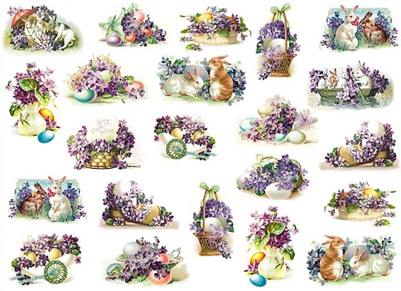 Reispapier A3 - Loving easter wishing - Bastelschachtel