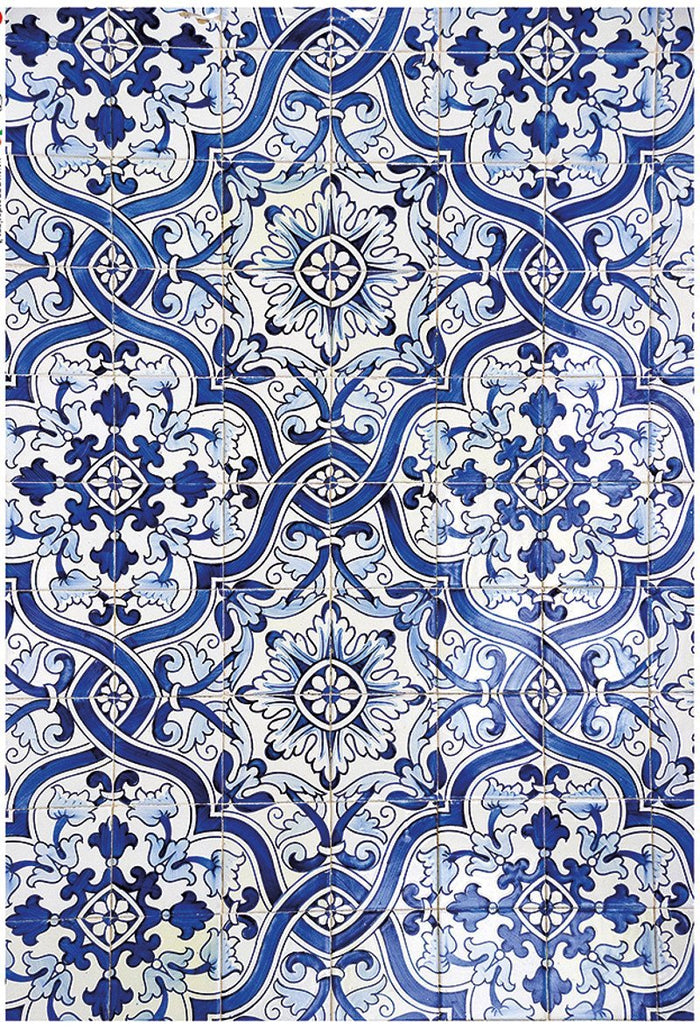 Reispapier A3 - Mediterranean tiles
