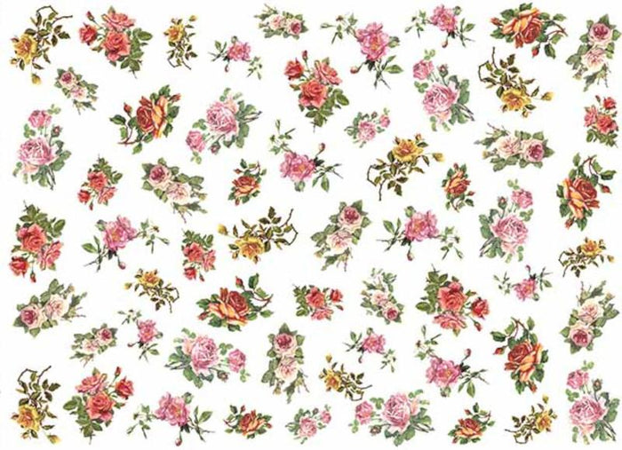 Reispapier A3 - Rosen mit Akazien