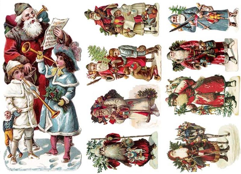 Reispapier A3 - Santa Claus - Bastelschachtel