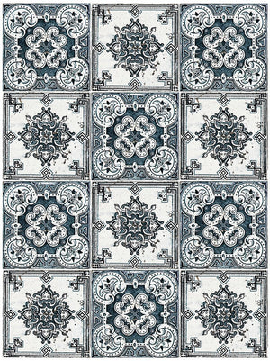 Reispapier A3 - Tiles pattern - Bastelschachtel - Reispapier A3 - Tiles pattern
