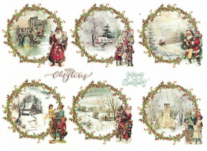 Reispapier A3 - Vintage christmas 2.