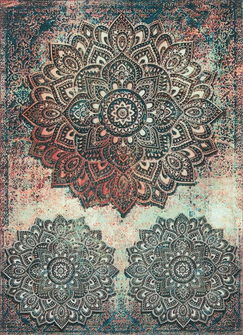 Reispapier A3 - Vintage ornament - Bastelschachtel