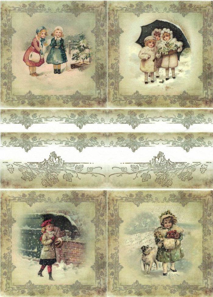 Reispapier A4 - A peaceful christmas 1.