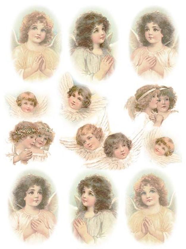 Reispapier A4 - Angels
