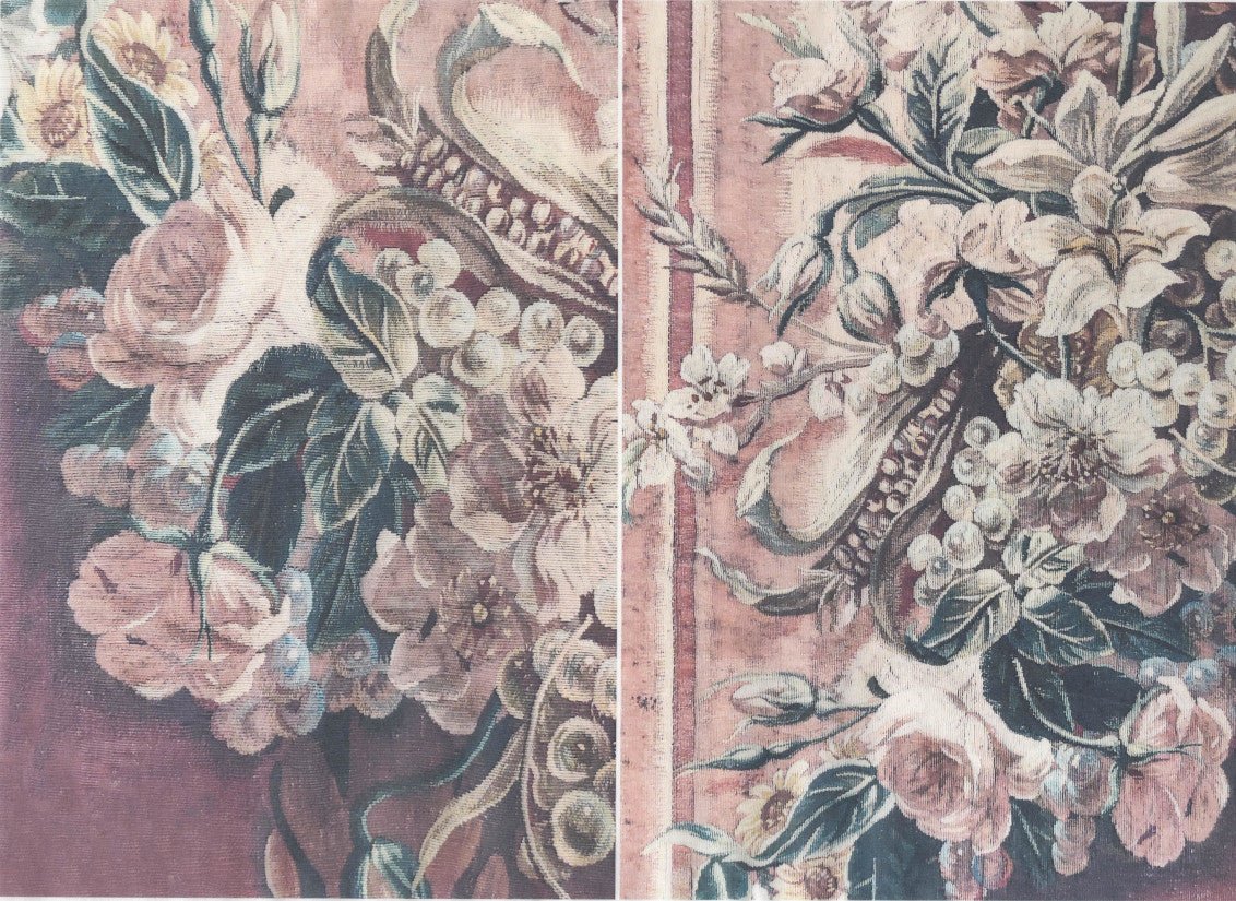 Reispapier A4 - Antique flowers - Bastelschachtel