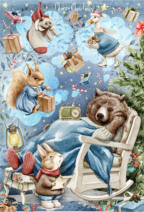 Reispapier A4 - Christmas dream - Bastelschachtel