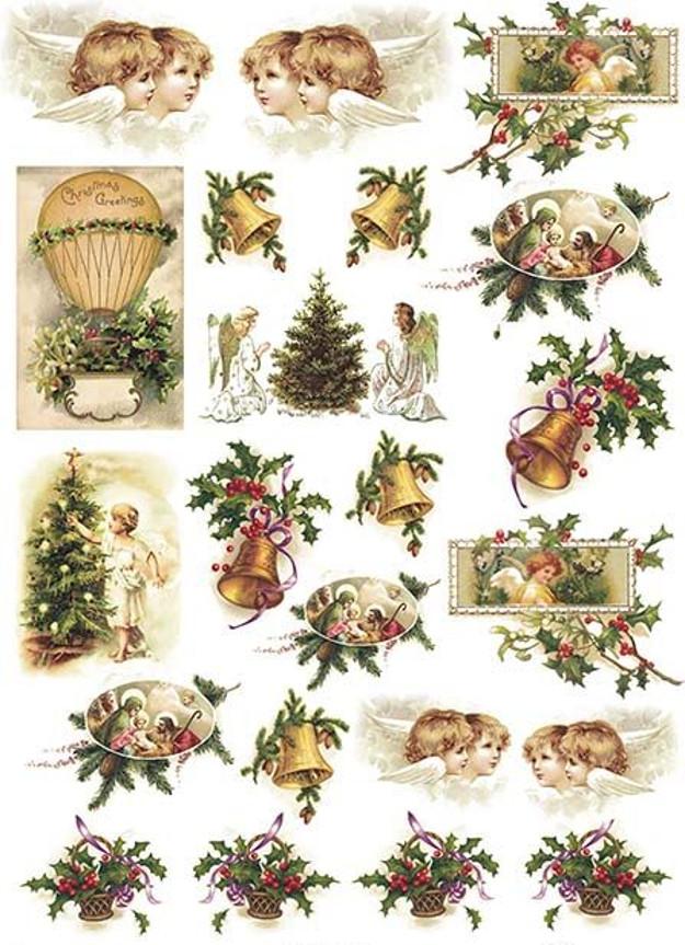 Reispapier A4 - Christmas impressions