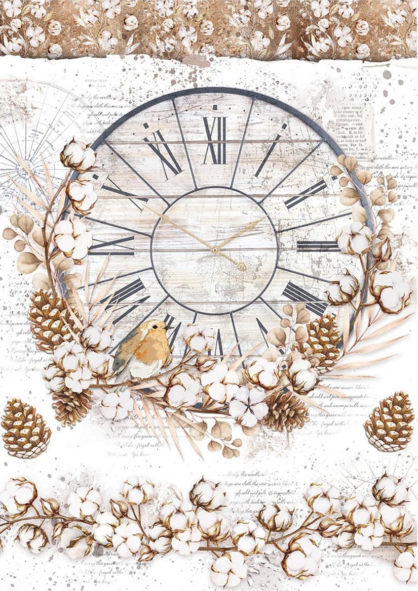 Reispapier A4 - Cozy time - Bastelschachtel