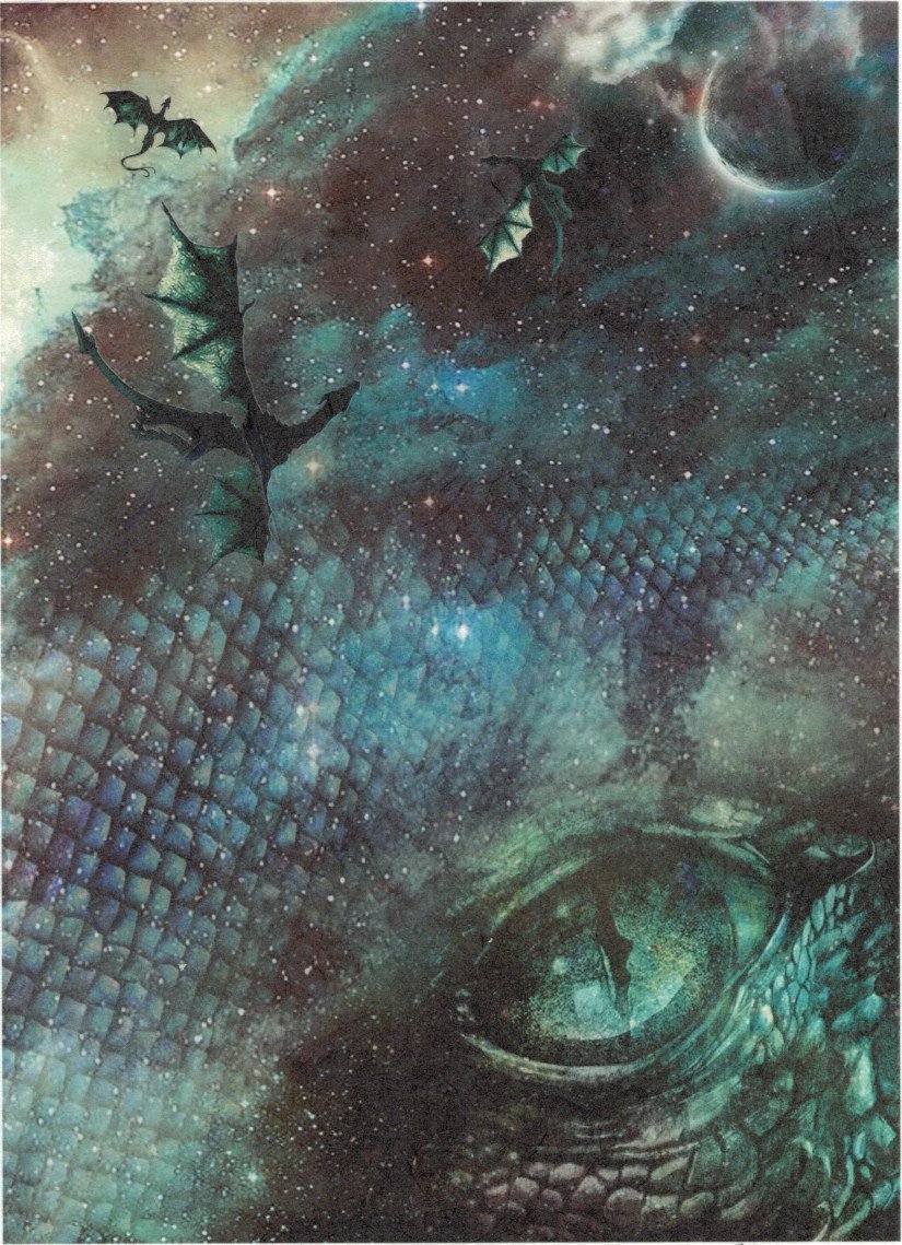 Reispapier A4 - Dragon world - Bastelschachtel
