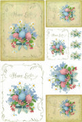 Reispapier A4 - Happy easter bouquet 1 - Bastelschachtel