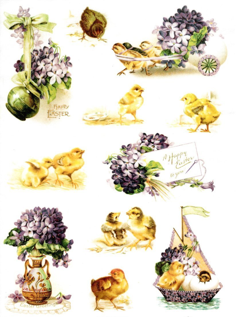 Reispapier A4 - Happy easter to you - Bastelschachtel