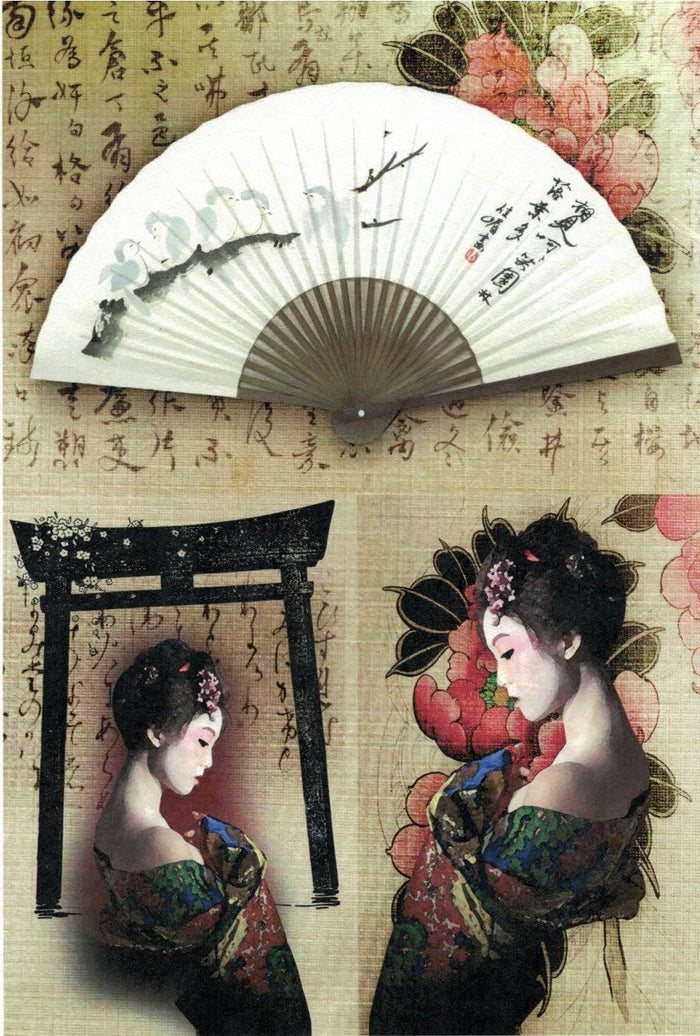 Reispapier A4 - Japanese girl