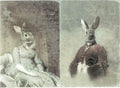 Reispapier A4 - Lady and Sir Rabbit - Bastelschachtel
