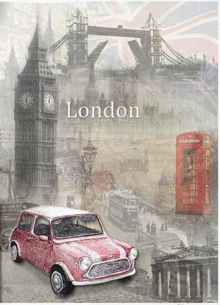 Reispapier A4 - London - Bastelschachtel - Reispapier A4 - London
