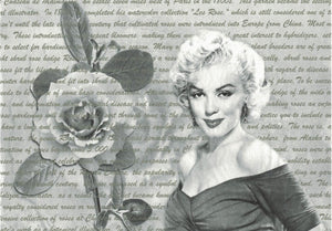 Reispapier A4 - Marilyn - Bastelschachtel - Reispapier A4 - Marilyn