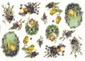 Reispapier A4 - Pretty easter chicks - Bastelschachtel