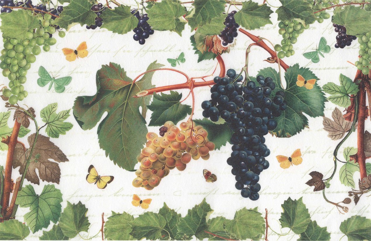 Reispapier A4 - Ripe grapes - Bastelschachtel