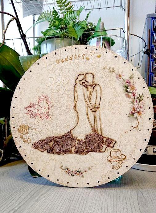 Reispapier A4 - Rose garlands - Bastelschachtel