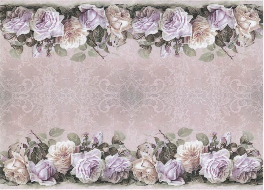 Reispapier A4 - Rose moulding - Bastelschachtel