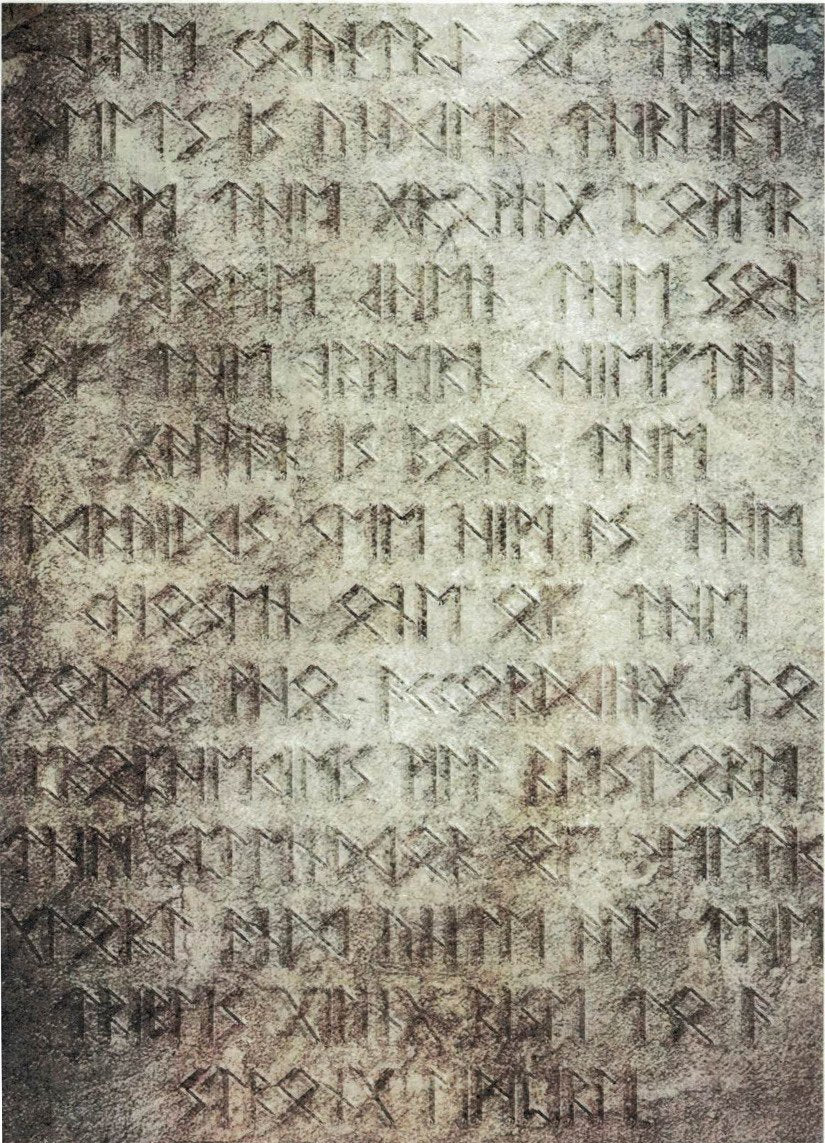 Reispapier A4 - Runic fonts - Bastelschachtel - Reispapier A4 - Runic fonts