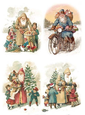 Reispapier A4 - Santa Claus - Bastelschachtel - Reispapier A4 - Santa Claus
