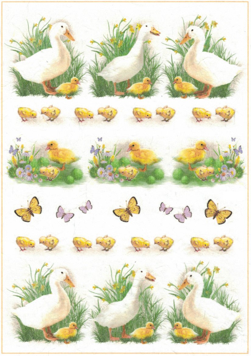 Reispapier A4 - Spring goose - Bastelschachtel